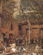 The Hosh (Courtyard) of the House of the Coptic Patriarch Cairo (mk32) John Frederick Lewis